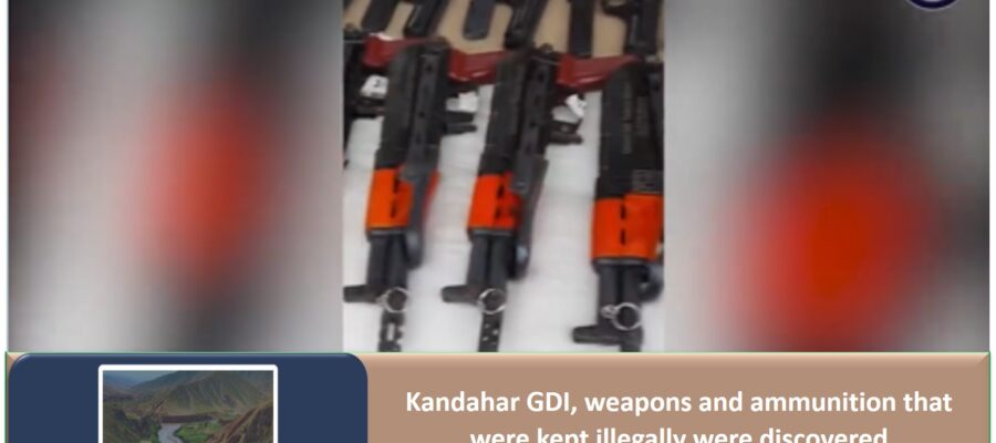 Kandahar GDI, weapons and ammunition that were kept illegally were discovered