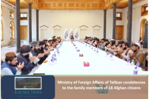 Ministry of Foreign Affairs of Taliban offers condolences to the family members of 18 Afghan citizens