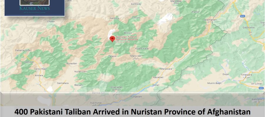 400 Pakistani Taliban Arrived in Nuristan Province of Afghanistan