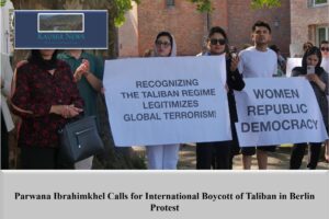 Parwana Ibrahimkhel Calls for International Boycott of Taliban in Berlin Protest