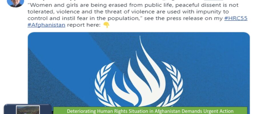 Deteriorating Human Rights Situation in Afghanistan Demands Urgent Action