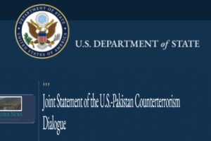 Joint Statement of the U.S.-Pakistan Counterterrorism Dialogue