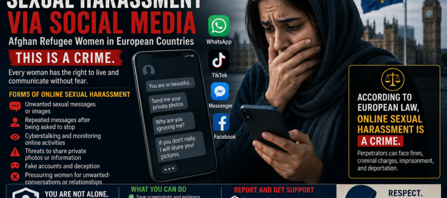 Online Sexual Harassment of Afghan Women Refugees on Social Media in Europe